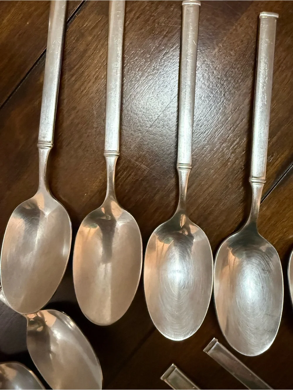 HF SIGNATURE HANFORD FORGE SATIN STAINLESS FLATWARE 29 PIECE SET